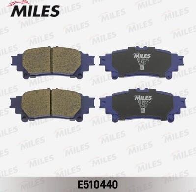 Miles E510440 - Əyləc altlığı dəsti, əyləc diski furqanavto.az