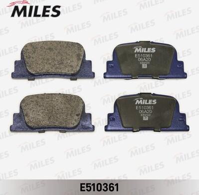 Miles E510361 - Əyləc altlığı dəsti, əyləc diski www.furqanavto.az