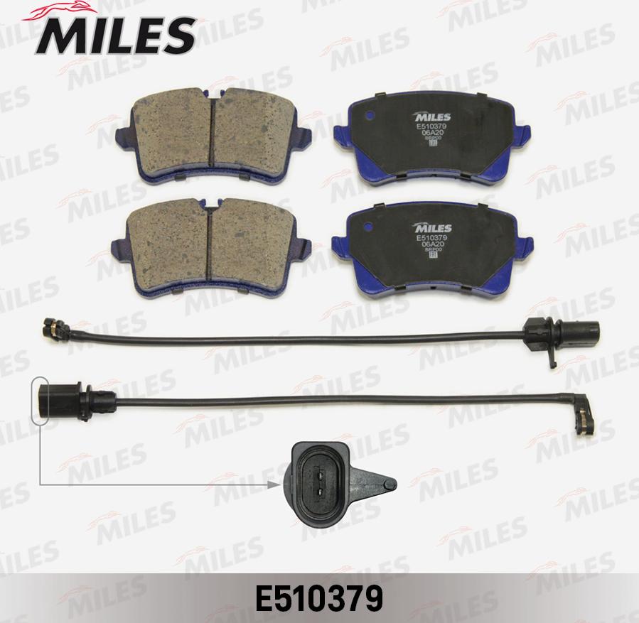 Miles E510379 - Əyləc altlığı dəsti, əyləc diski furqanavto.az