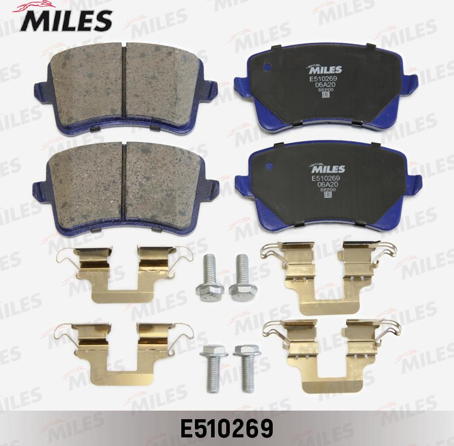 Miles E510269 - Əyləc altlığı dəsti, əyləc diski furqanavto.az