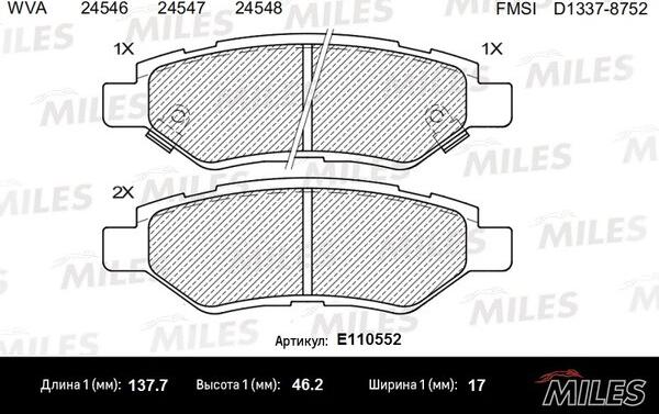 DJ Parts BP2748 - Əyləc altlığı dəsti, əyləc diski furqanavto.az