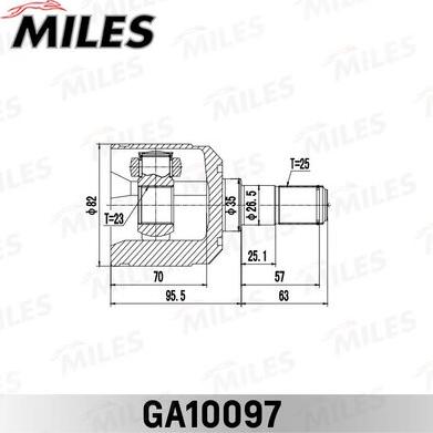 Miles GA10097 - Birləşmə dəsti, ötürücü val furqanavto.az