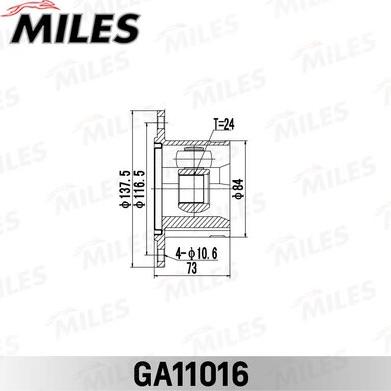 Miles GA11016 - Birləşmə dəsti, ötürücü val furqanavto.az