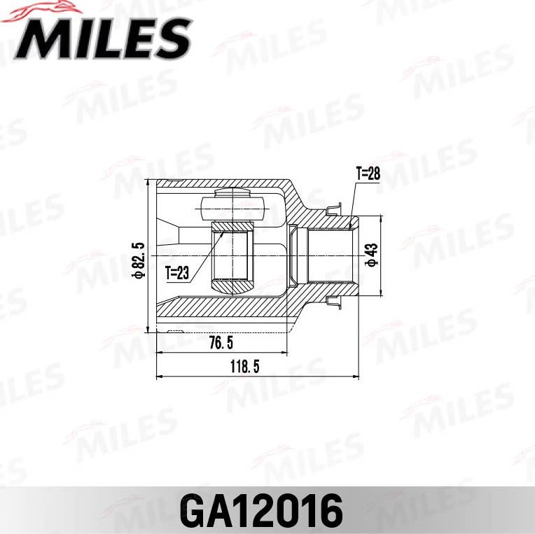 Miles GA12016 - Birləşmə dəsti, ötürücü val furqanavto.az