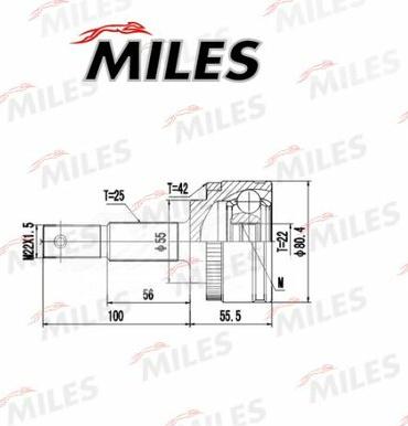 Miles GA20583 - Birləşmə dəsti, ötürücü val furqanavto.az