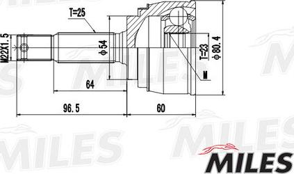 Miles GA20264 - Birləşmə dəsti, ötürücü val furqanavto.az