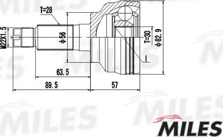 Miles GA20228 - Birləşmə dəsti, ötürücü val furqanavto.az