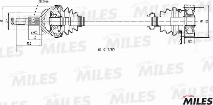 Miles GC01004 - Sürücü mili furqanavto.az