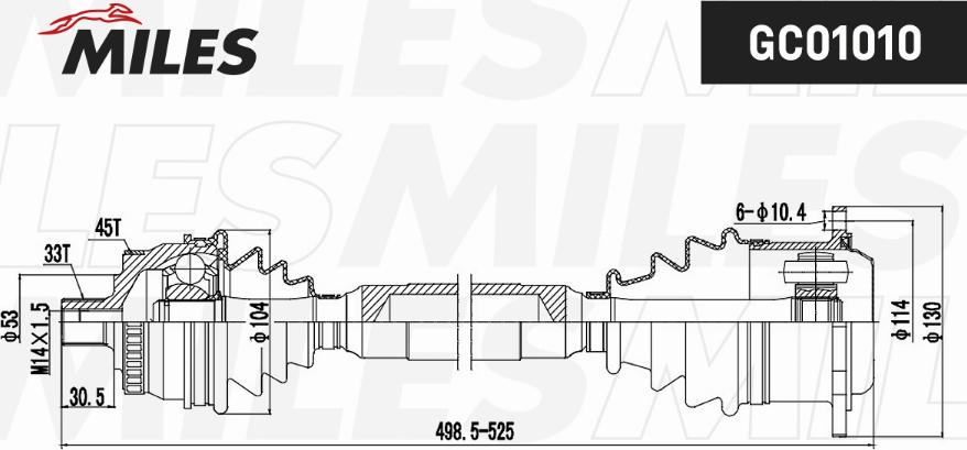 Miles GC01010 - Sürücü mili furqanavto.az