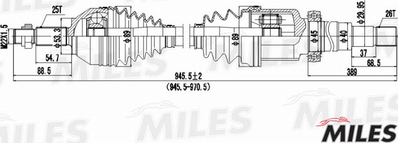 Miles GC02053 - Sürücü mili furqanavto.az