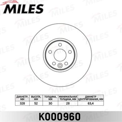 Miles K000960 - Əyləc Diski furqanavto.az