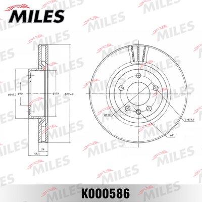 Miles K000586 - Əyləc Diski furqanavto.az