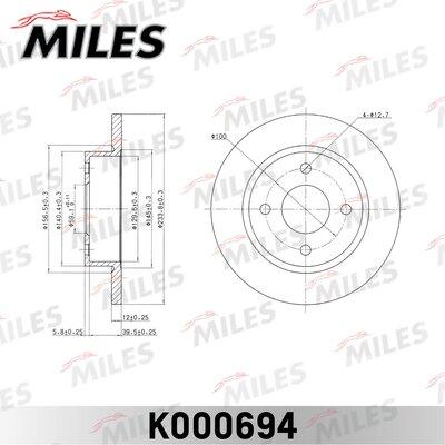 Miles K000694 - Əyləc Diski furqanavto.az