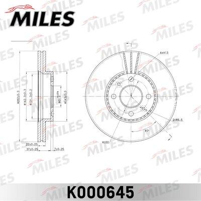 Miles K000645 - Əyləc Diski furqanavto.az