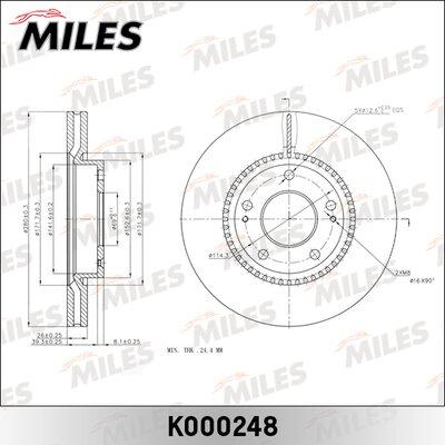 Miles K000248 - Əyləc Diski furqanavto.az