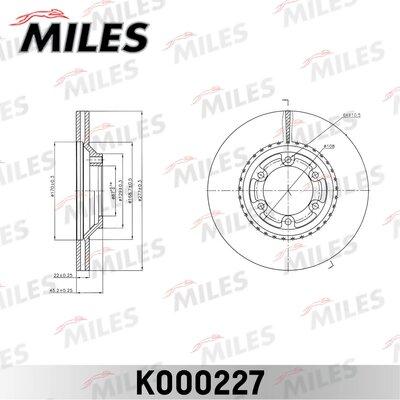 Miles K000227 - Əyləc Diski furqanavto.az