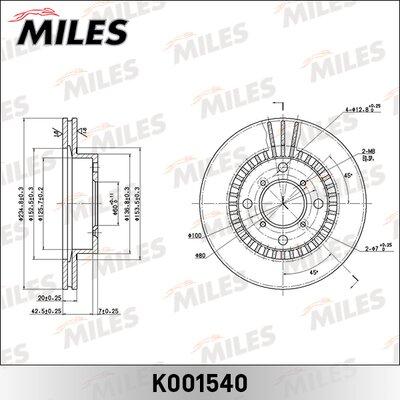 Miles K001540 - Əyləc Diski furqanavto.az