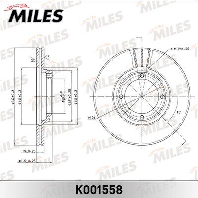 Miles K001558 - Əyləc Diski furqanavto.az