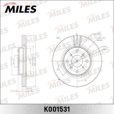 Miles K001531 - Əyləc Diski furqanavto.az