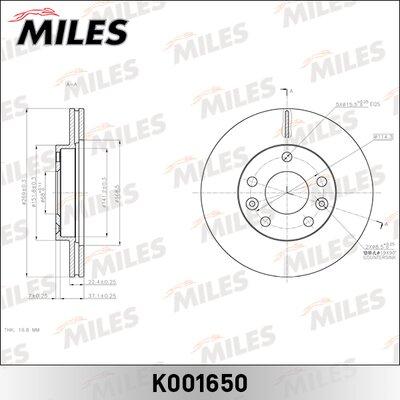 Miles K001650 - Əyləc Diski furqanavto.az