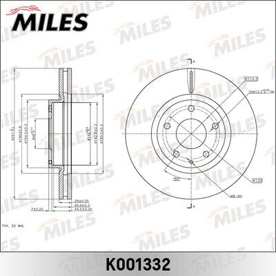 Miles K001332 - Əyləc Diski furqanavto.az