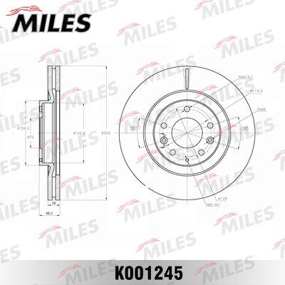 Miles K001245 - Əyləc Diski furqanavto.az