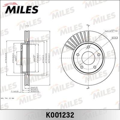 Miles K001232 - Əyləc Diski furqanavto.az