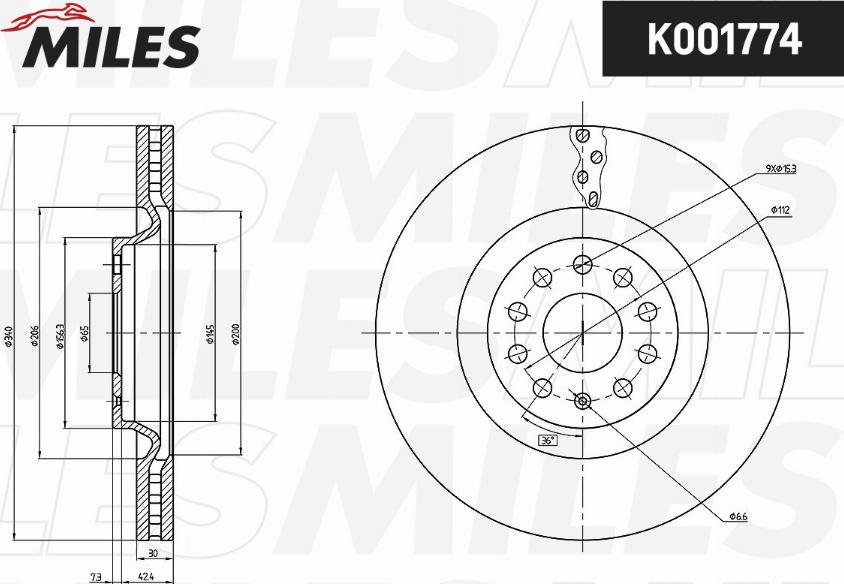 Miles K001774 - Əyləc Diski furqanavto.az