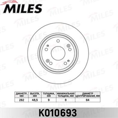 Miles K010693 - Əyləc Diski furqanavto.az