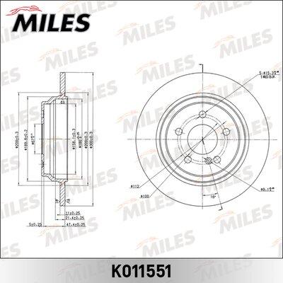 Miles K011551 - Əyləc Diski furqanavto.az