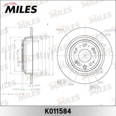 Miles K011584 - Əyləc Diski furqanavto.az