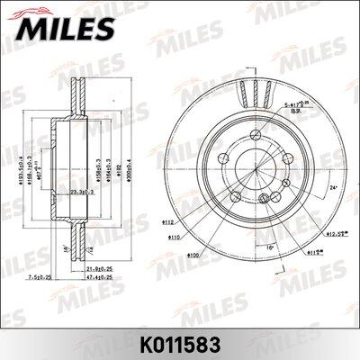 Miles K011583 - Əyləc Diski furqanavto.az