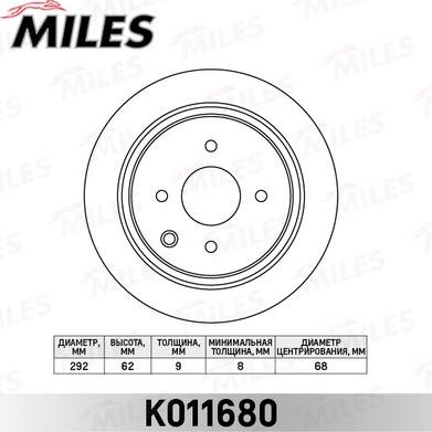 Miles K011680 - Əyləc Diski furqanavto.az