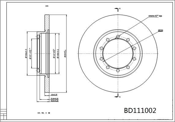 Miles K011317 - Əyləc Diski furqanavto.az