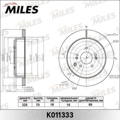 Miles K011333 - Əyləc Diski furqanavto.az