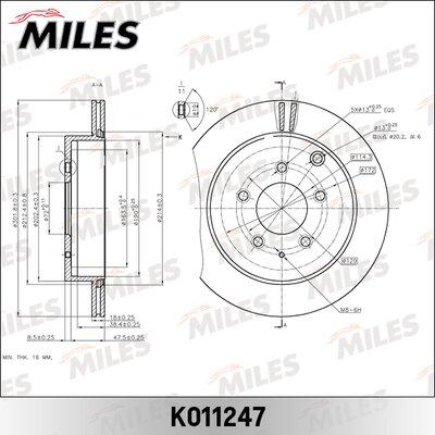 Miles K011247 - Əyləc Diski furqanavto.az