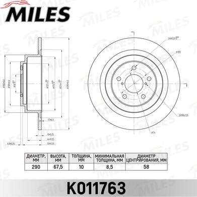 Miles K011763 - Əyləc Diski furqanavto.az