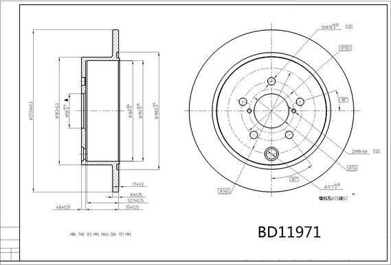 Miles K011705 - Əyləc Diski furqanavto.az