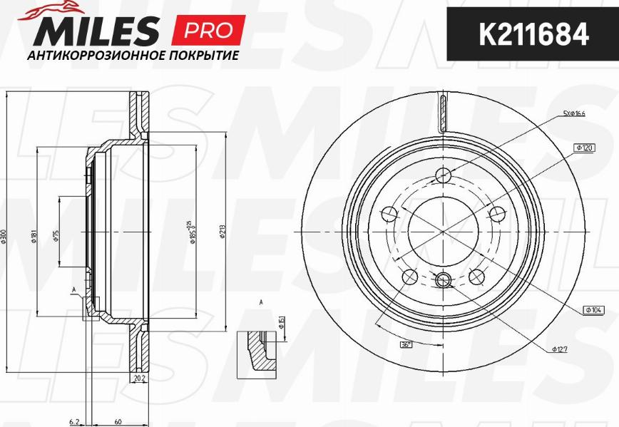 Miles K211684 - Əyləc Diski furqanavto.az