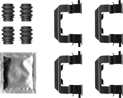 Mintex MBA0019 - Disk əyləc pedləri üçün aksesuar dəsti furqanavto.az