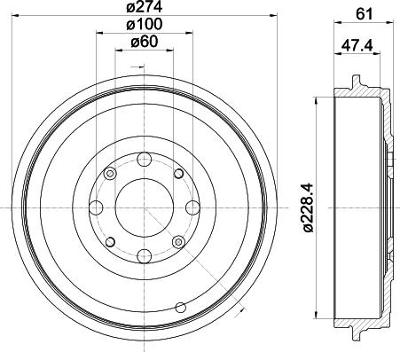 Mintex MBD402 - Əyləc barabanı furqanavto.az