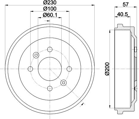 Mintex MBD422 - Əyləc barabanı furqanavto.az