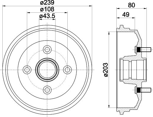 Mintex MBD016 - Əyləc barabanı furqanavto.az