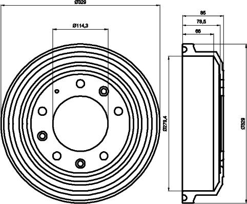 Mintex MBD110 - Əyləc barabanı furqanavto.az