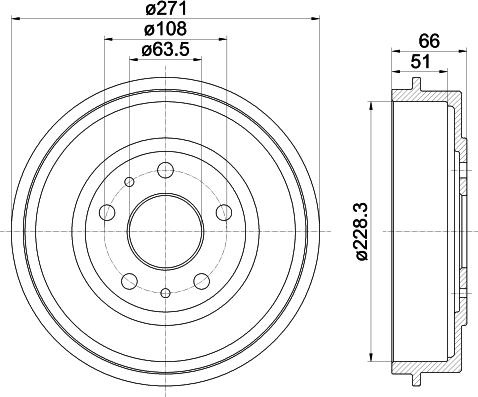 Mintex MBD262 - Əyləc barabanı furqanavto.az