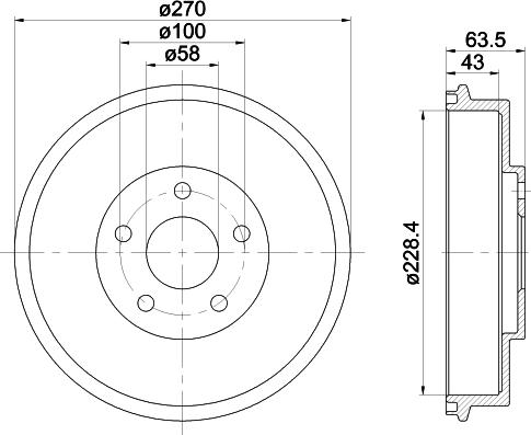 Mintex MBD282 - Əyləc barabanı furqanavto.az