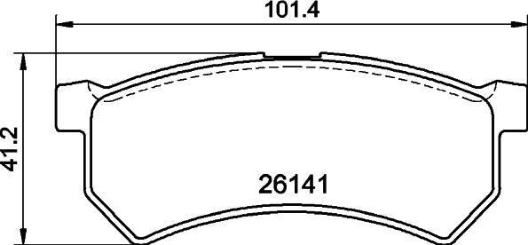 Mintex MDB4162 - Əyləc altlığı dəsti, əyləc diski furqanavto.az