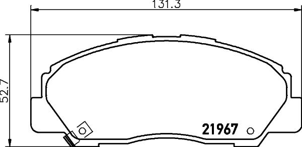 Mintex MDB1592 - Əyləc altlığı dəsti, əyləc diski furqanavto.az