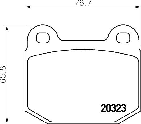 Mintex MDB1099 - Əyləc altlığı dəsti, əyləc diski furqanavto.az