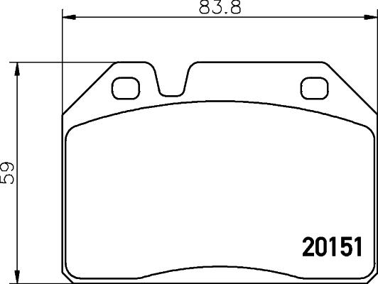 Mintex MDB1023 - Əyləc altlığı dəsti, əyləc diski furqanavto.az